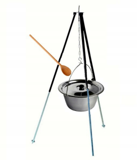 TELESKOPICKÝ STOJAN 70/120 cm nerezový kotlík 13